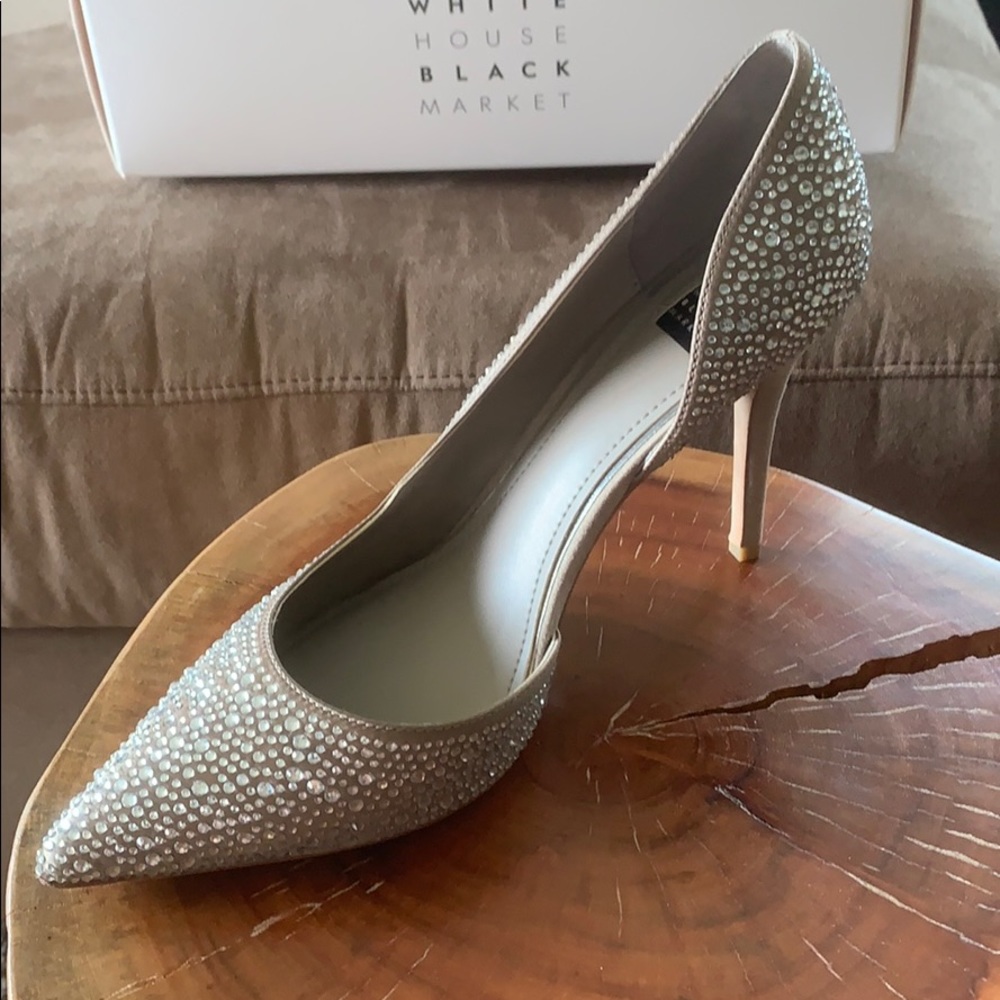 WHBM Rhinestone Pumps - Picture 2 of 5
